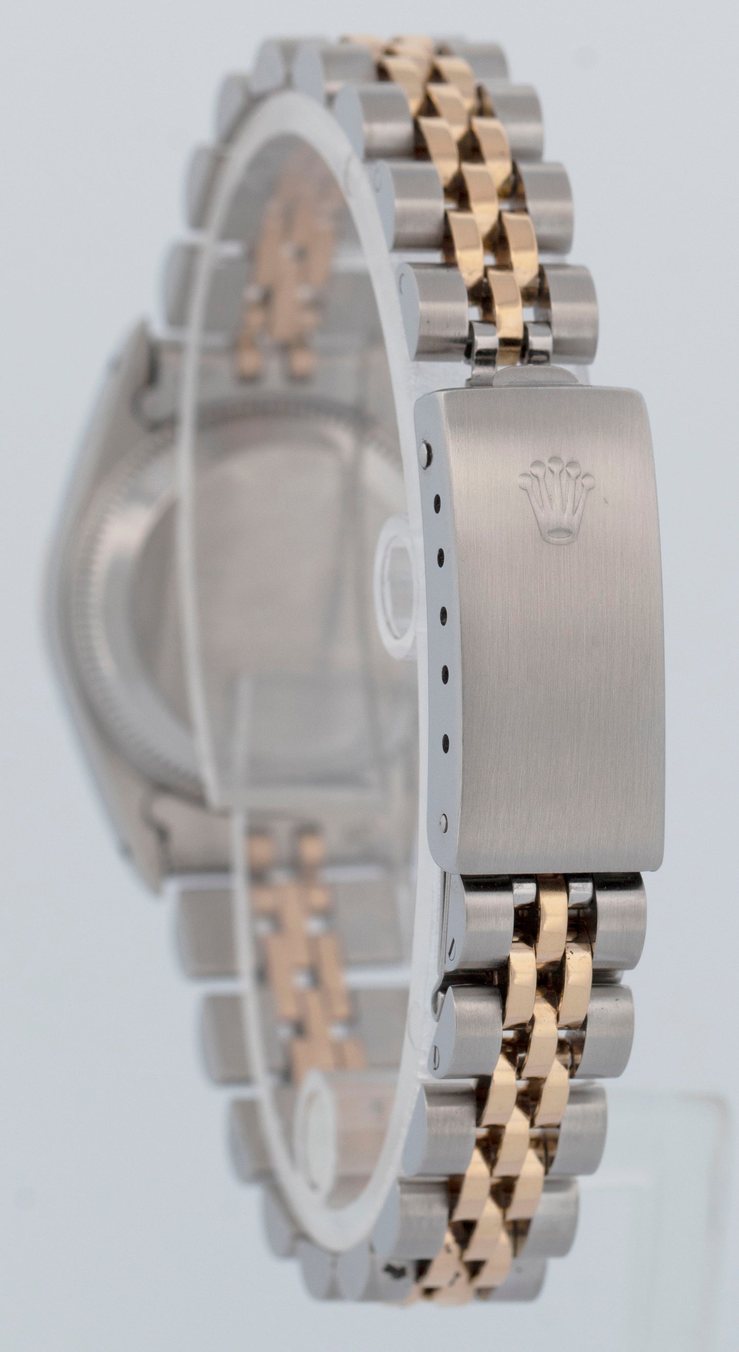 Rolex Oyster Perpetual 24mm BLUE DIAMOND Two-Tone 18K Gold Jubilee Watch 67193