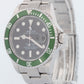 UNPOLISHED Rolex Submariner Date 40mm Kermit Green No-Holes Watch 16610 LV BOX