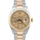 Rolex DateJust 36mm CHAMPAGNE 18K Yellow Gold Stainless Steel OYSTER 16013