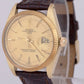 MINT UNDATED PAPERS Rolex Oyster Perpetual Date 34mm 14K GOLD Fluted 1503 BOX