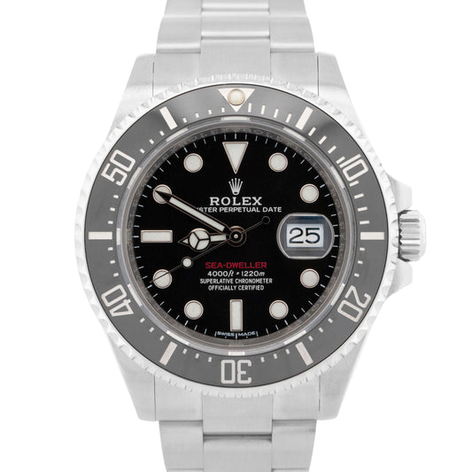 MINT PAPERS Rolex Sea-Dweller 50th-Anniversary BLACK Red 43mm 126600 Watch BOX