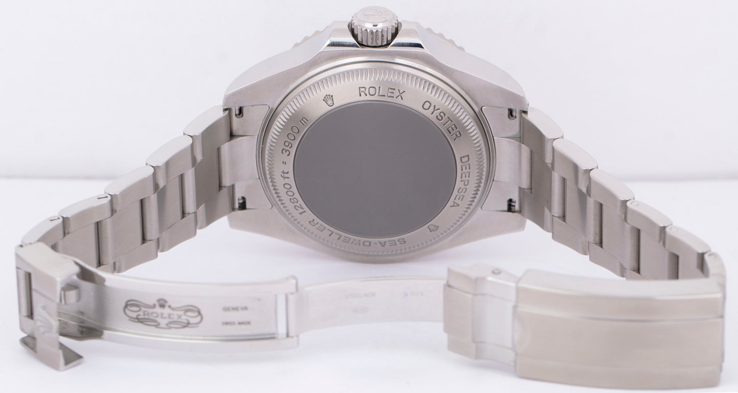 MINT Rolex Sea-Dweller Deepsea Stainless Steel 44mm Black Ceramic Watch 116660