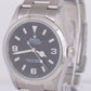 MINT Rolex Explorer I Black 36mm 3-6-9 Stainless Oyster Watch Automatic 114270