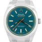 2022 PAPERS Rolex Milgauss BLUE 40mm Z-Blue Green 116400 GV Stainless Watch BOX