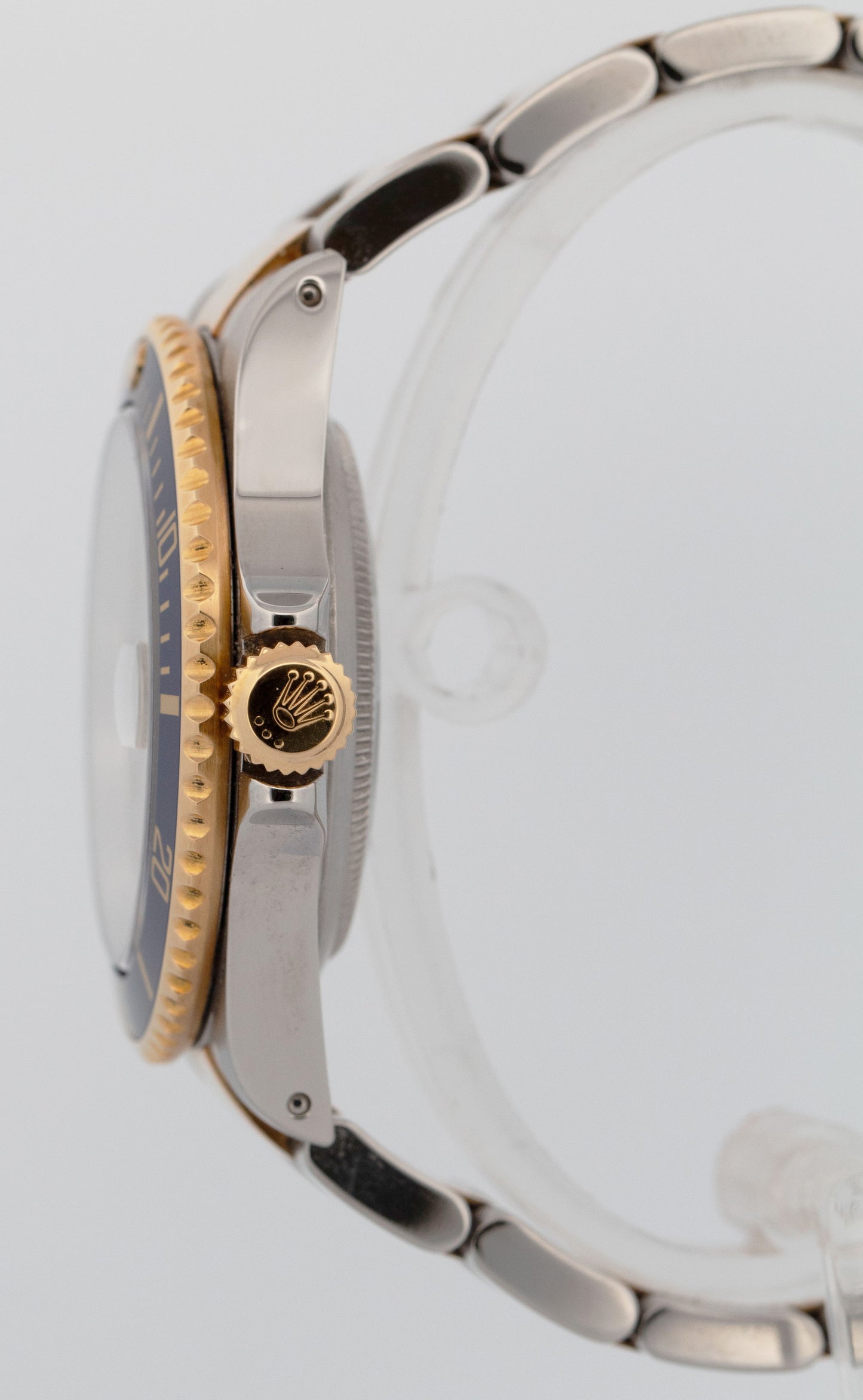 Rolex Submariner Date SERTI SLATE DIAMOND 40mm 18K GOLD BUCKLE Steel 16613 Watch