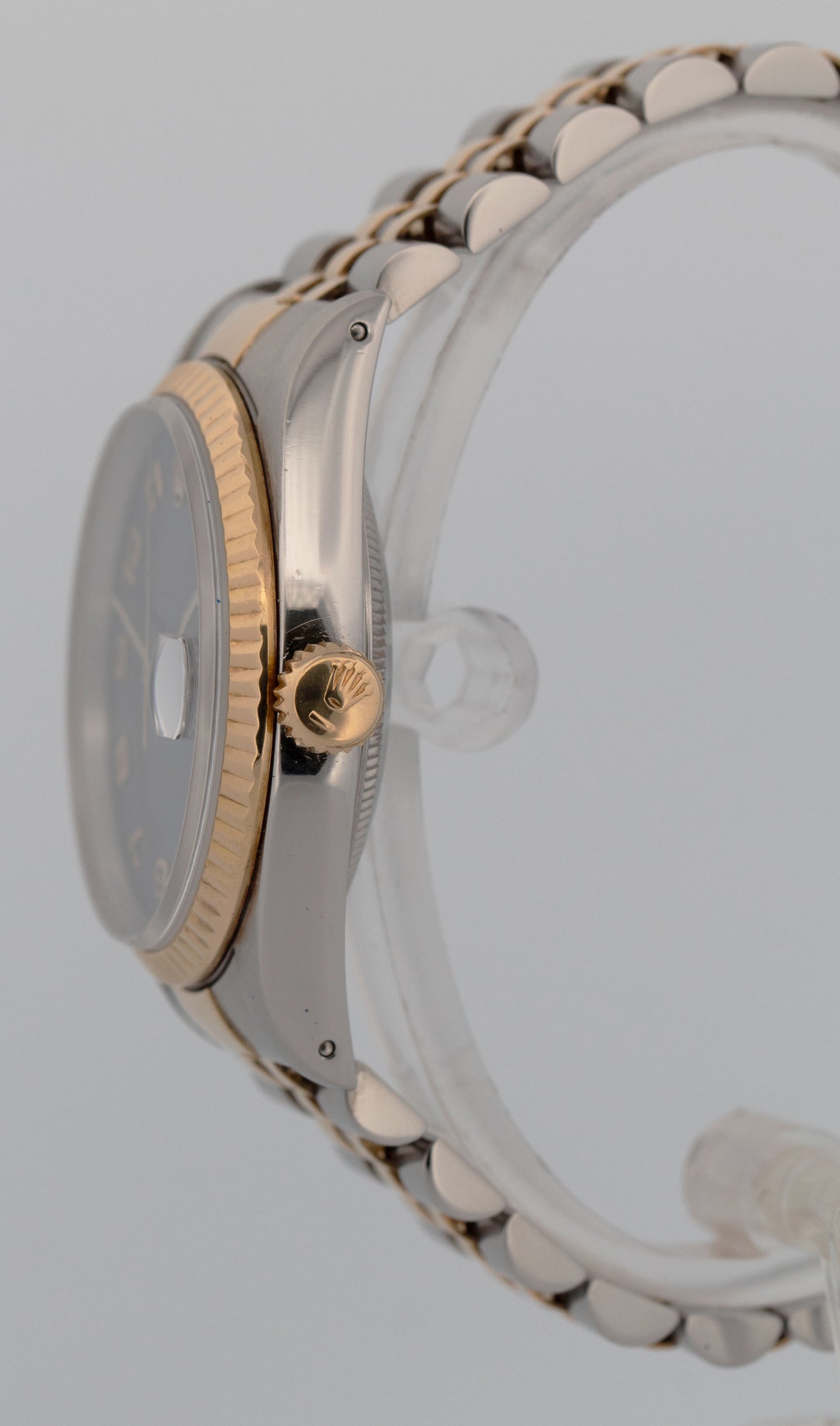 Rolex DateJust 16233 36mm BLUE COMPUTER JUBILEE Two-Tone 18K Yellow Gold Watch