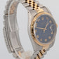 Rolex DateJust 16233 36mm BLUE COMPUTER JUBILEE Two-Tone 18K Yellow Gold Watch
