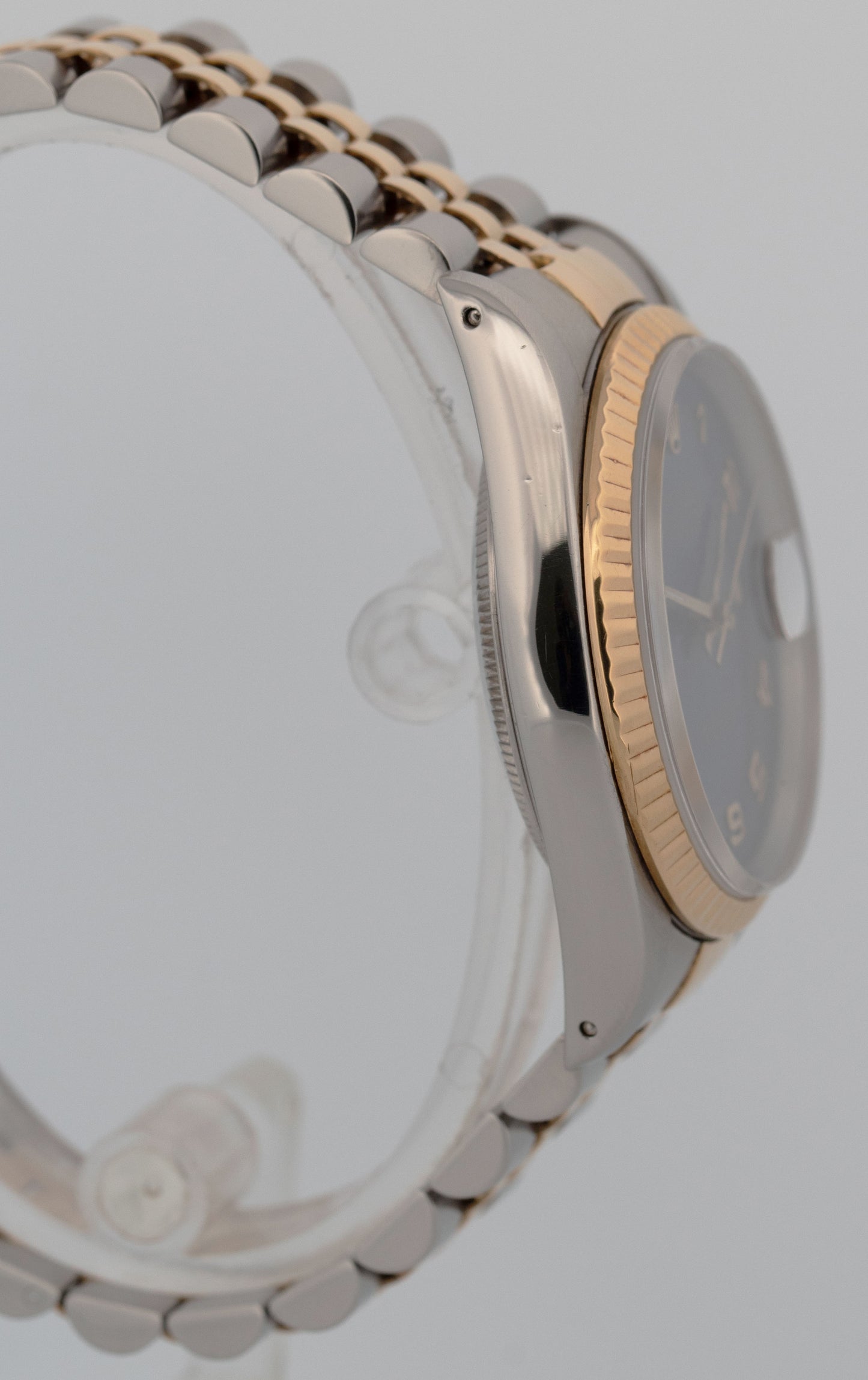 Rolex DateJust 16233 36mm BLUE COMPUTER JUBILEE Two-Tone 18K Yellow Gold Watch