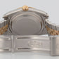 Rolex DateJust 16233 36mm BLUE COMPUTER JUBILEE Two-Tone 18K Yellow Gold Watch