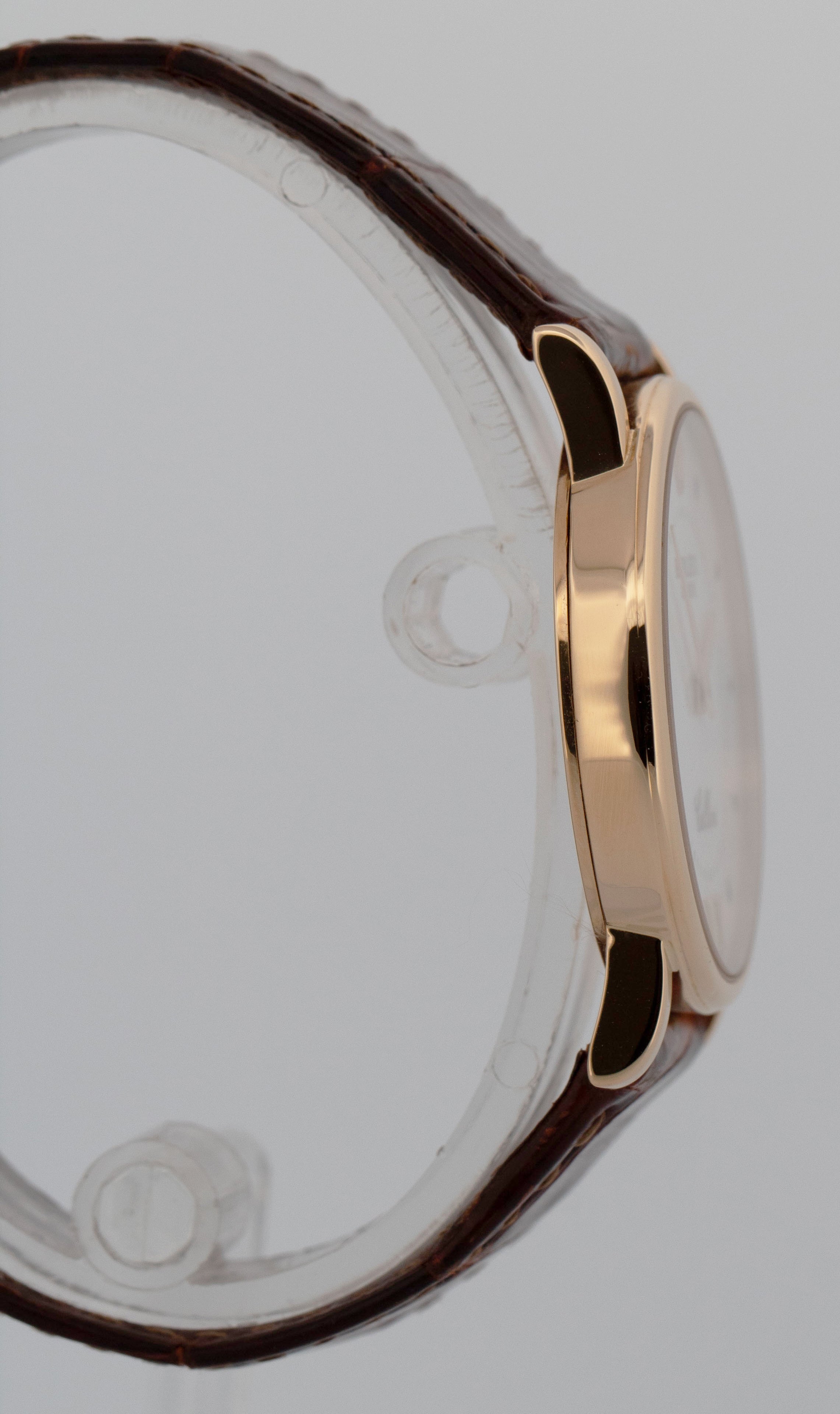 エルセーヌ　700.600 Rolex Cellini 18K Yellow Gold 32mm White Roman Manual Wind Leather