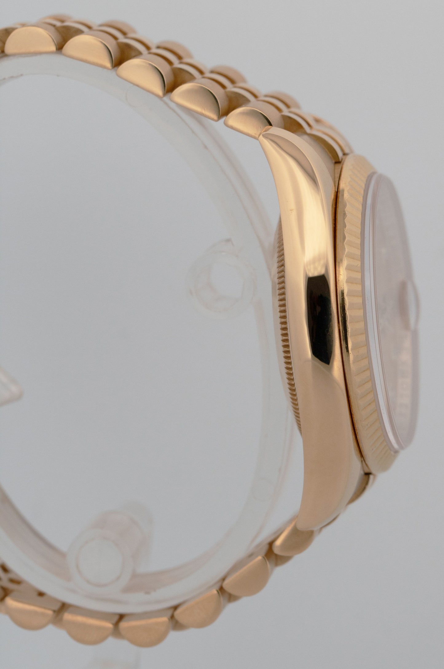 PAPERS Rolex DateJust 36mm CHAMPAGNE JUBILEE DIAMOND 18K Gold 116238 Watch BOX