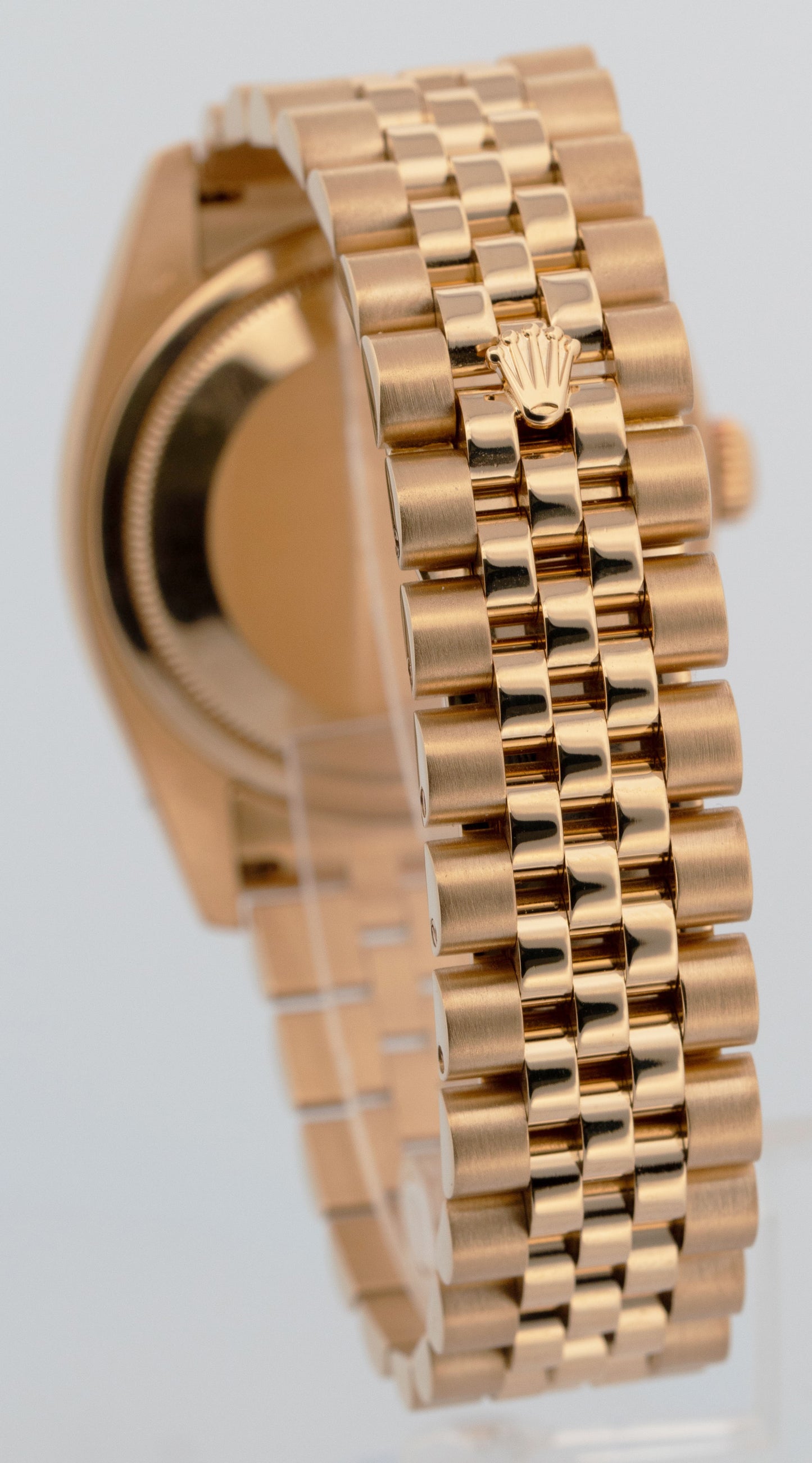 PAPERS Rolex DateJust 36mm CHAMPAGNE JUBILEE DIAMOND 18K Gold 116238 Watch BOX