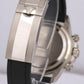 PAPERS Rolex Daytona BLACK 18K White Gold OYSTERFLEX 126519 LN Watch BOX