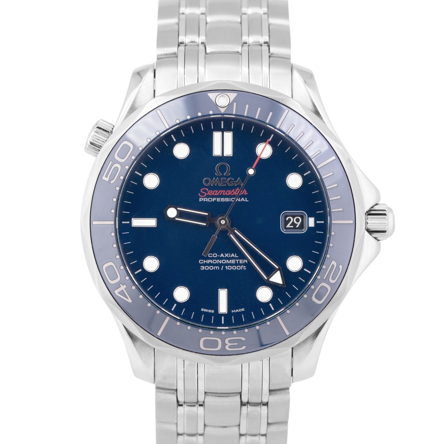 MINT PAPERS Omega Seamaster Professional BLUE 41mm Date 212.30.41.20.03.001 BOX