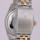 MINT 1988 Rolex DateJust 36mm Champagne Tapestry 18K Gold Two-Tone Watch 16013