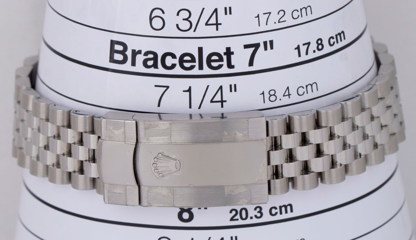 STICKERED PAPERS Rolex DateJust 41mm Wimbledon JUBILEE FLUTED 126334 Watch BOX