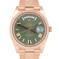 MINT PAPERS Rolex Day-Date 40mm OLIVE Green President 18K Rose Gold 228235 BOX