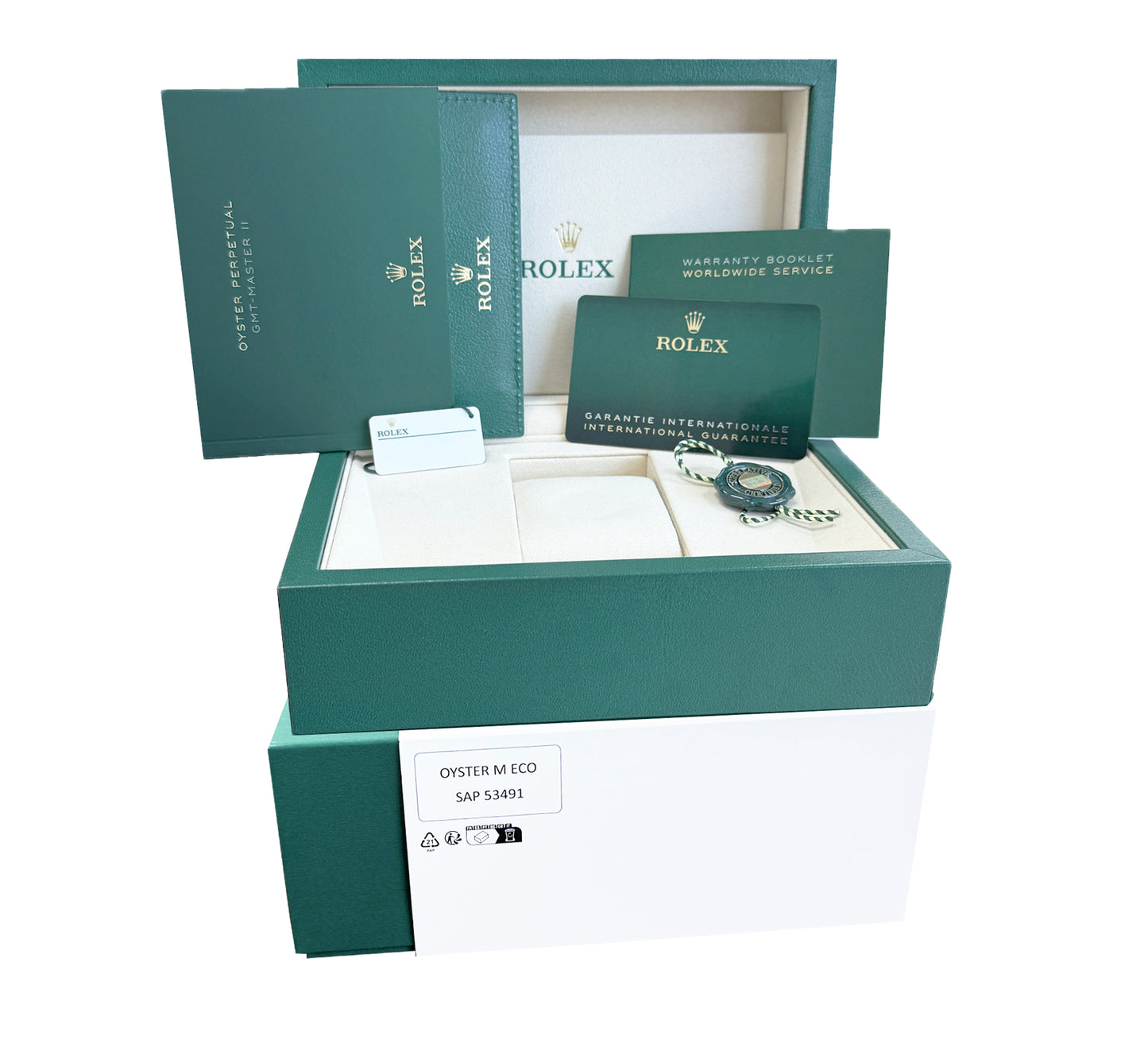 NEW FEB 2026 PAPERS Rolex GMT-Master II 18K Gold Two-Tone 126713 GRNR Watch BOX