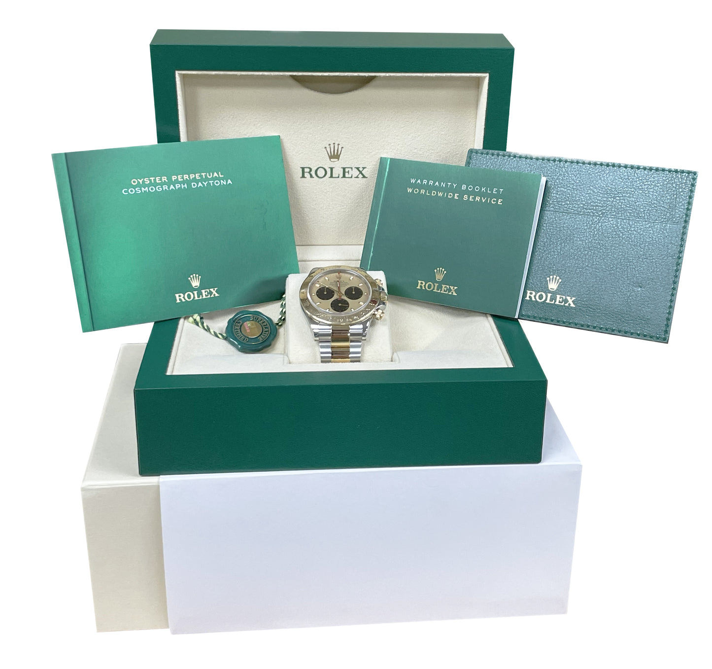 NEW BUCKLE MINT Rolex Daytona Cosmograph NEWMAN Champagne 18K Watch 116523 BOX