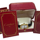 Ladies Cartier Baignoire White Roman PARIS DIAL 18K Yellow Gold 22mm 78094 BOX
