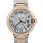 PAPERS Ladies Cartier Ballon Bleu 18K Gold Steel Automatic 36mm 4406 W2BB0033