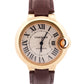 Ladies Cartier Ballon Bleu 18K Rose Gold 33mm Leather Automatic 3682 W6920097