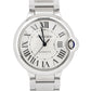 Ladies Cartier Ballon Bleu SILVER GUILLOCHE Stainless 36mm 3284 W6920046 Watch