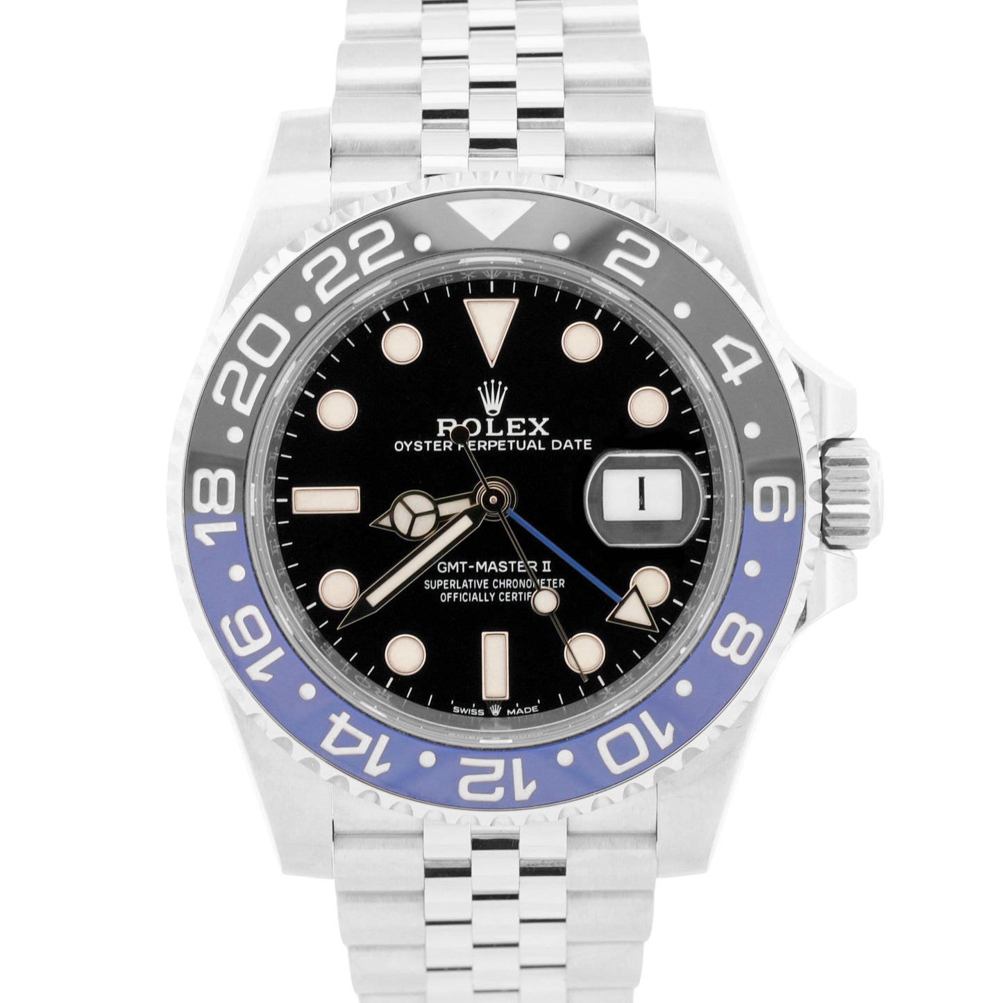 2020 PAPERS Rolex GMT-Master II BATGIRL Blue Steel JUBILEE 40mm 126710 BLNR BOX