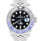 PAPERS Rolex GMT-Master II BATGIRL Blue Black Steel JUBILEE 40mm 126710 BLNR BOX