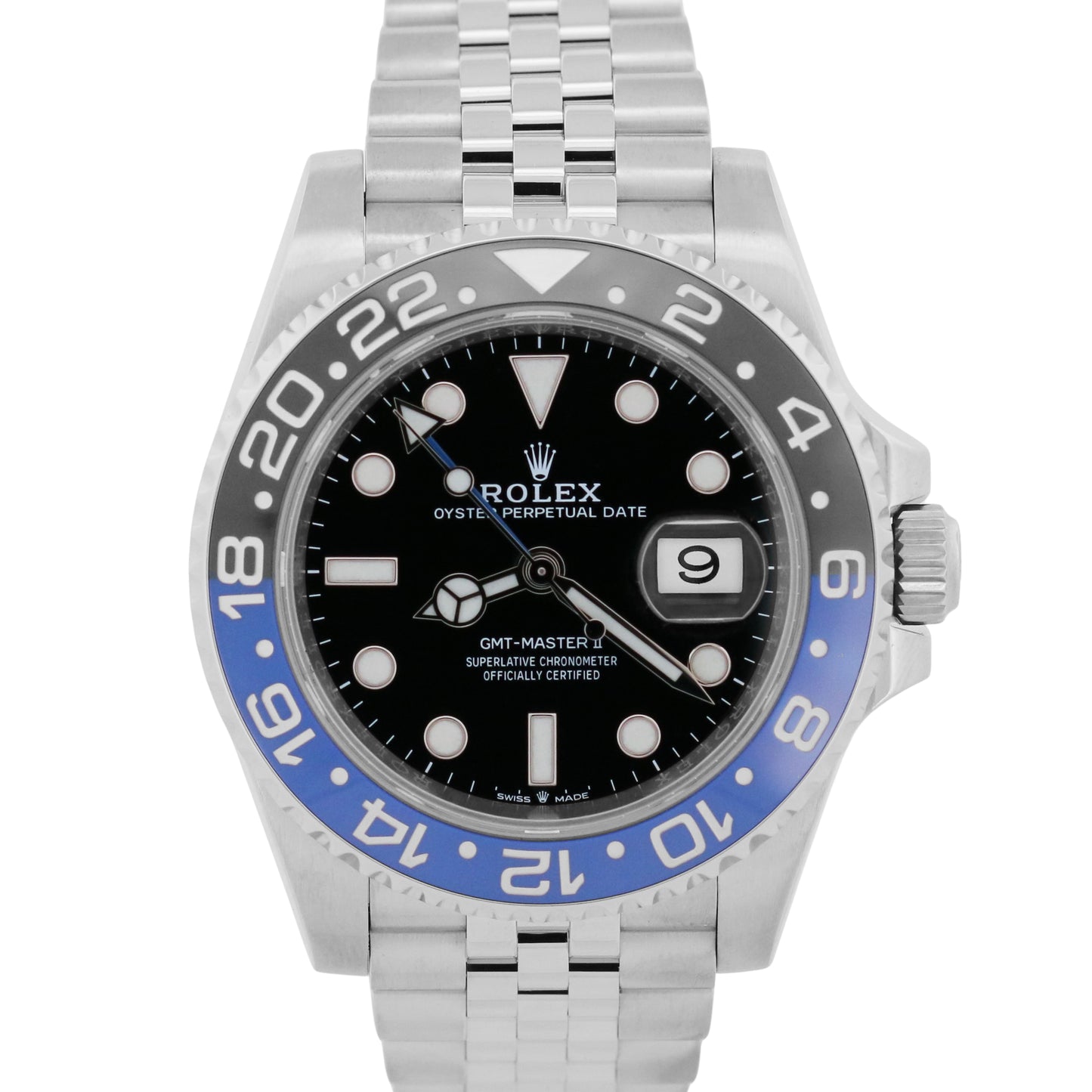 2021 PAPERS Rolex GMT-Master II BATGIRL Blue Steel JUBILEE 40mm 126710 BLNR BOX