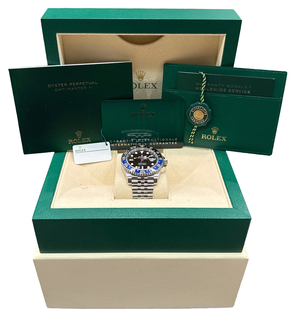 2025 Rolex GMT-Master II 126710 BLNR Batgirl Blue Jubilee 40mm Watch Box Papers