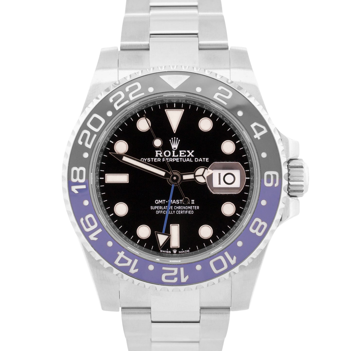 NEW UNWORN 2025 PAPERS Rolex GMT-Master II BATMAN Oyster 40mm 126710 BLNR BOX