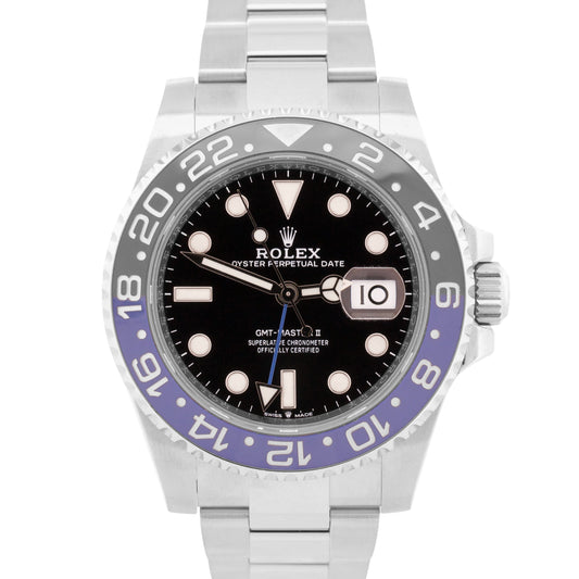 NEW UNWORN 2025 PAPERS Rolex GMT-Master II BATMAN Oyster 40mm 126710 BLNR BOX