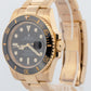 Rolex Submariner Date 40 Ceramic Black 18K Yellow Gold 40mm 116618 LN Watch
