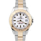 Rolex Yacht-Master Two-Tone 35mm WHITE Steel 18K Yellow Gold Midsize 68623 Watch