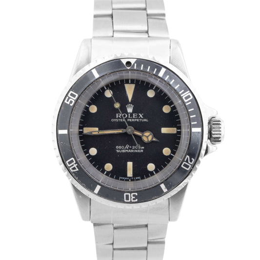 VINTAGE 1971 Rolex Submariner No-Date 5513 MATTE DIAL 40mm Steel Automatic Watch