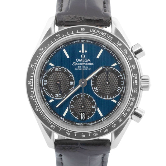PAPERS Omega Speedmaster Racing Steel Leather 40mm 326.32.40.50.03.001 Watch BOX