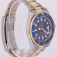 MINT 2018 PAPERS Rolex Submariner Ceramic 40mm Two-Tone Sunburst Blue 116613 BOX
