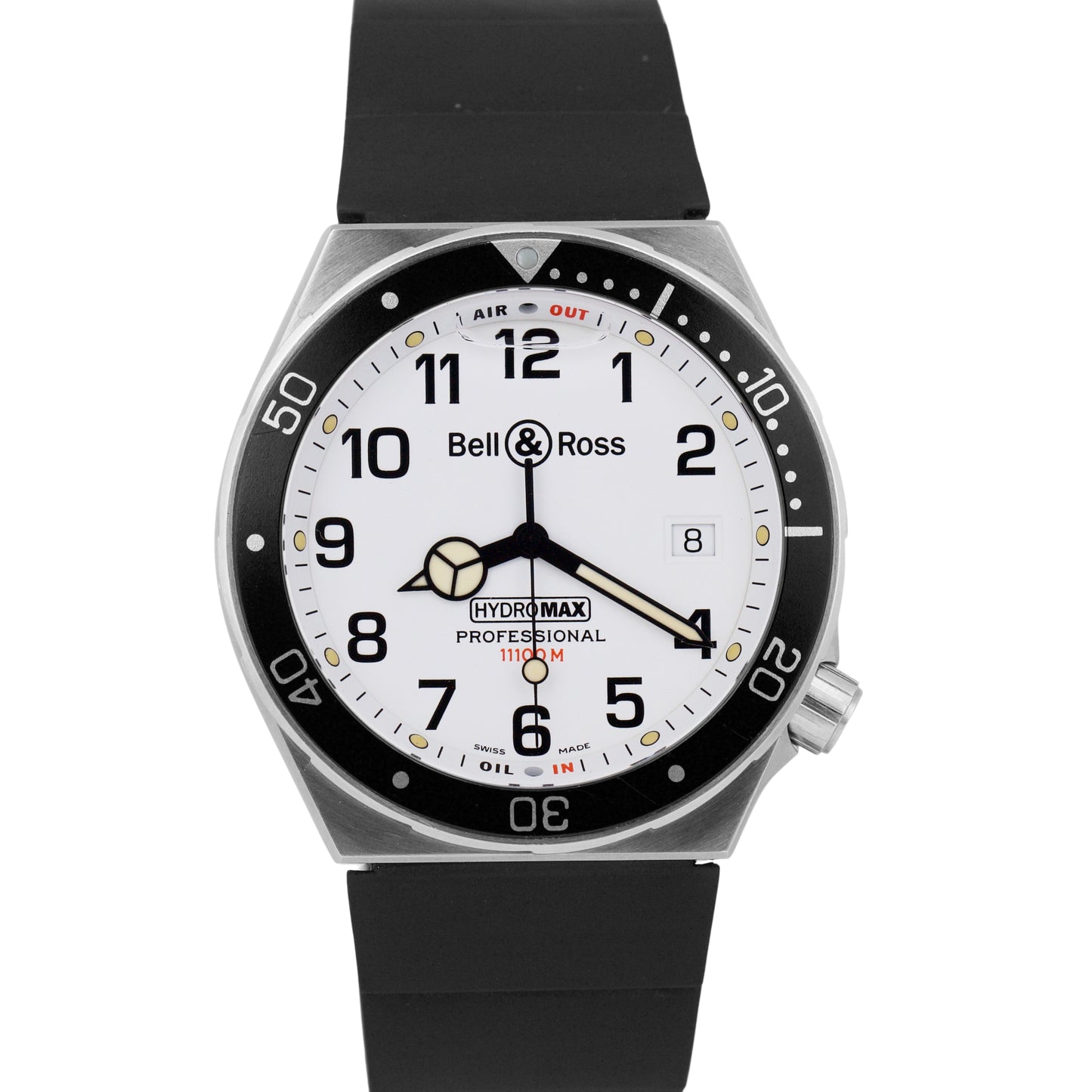 PAPERS Bell & Ross HydroMax Professional PAPERS Steel 39mm Quartz 11100M B+P
