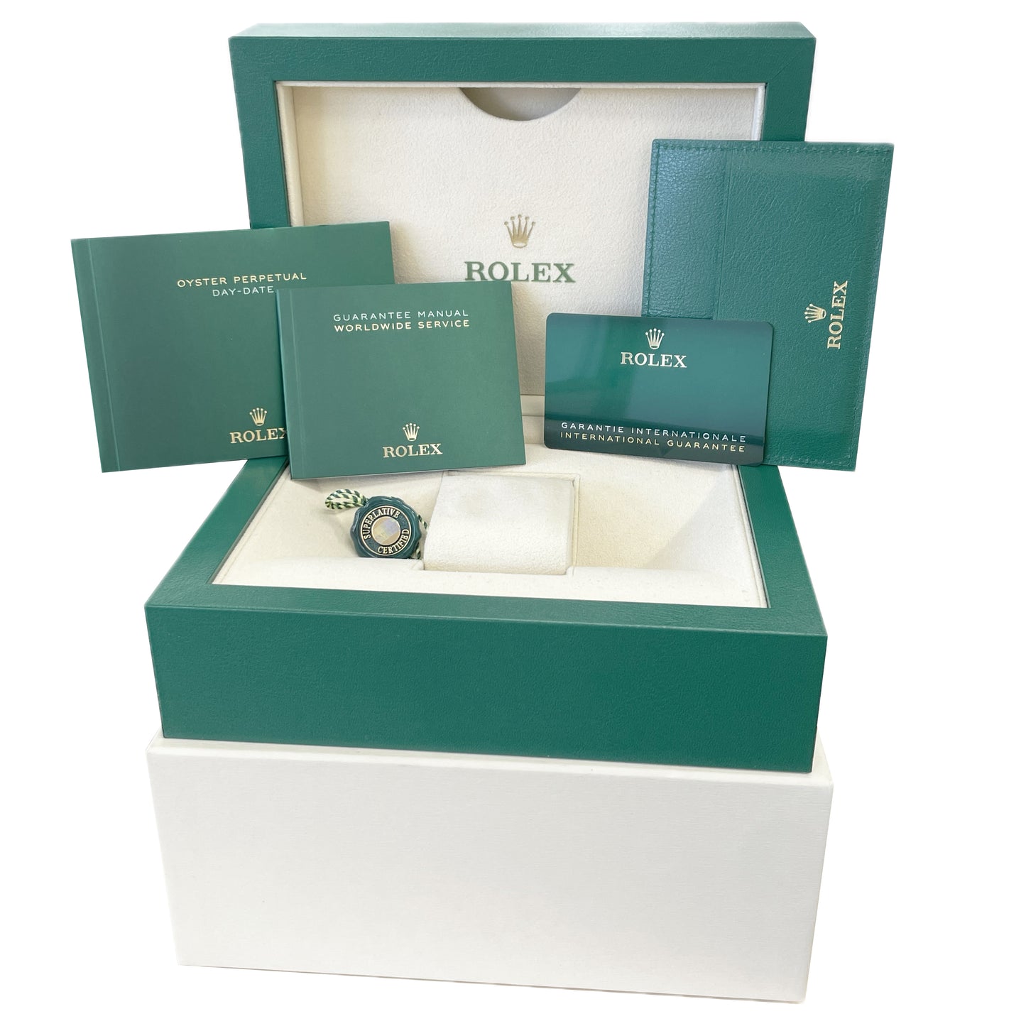 2024 NEW PAPERS Rolex Day-Date President 18K Gold GREEN ROMAN 40mm 228238 BOX