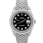 Rolex Datejust 41 126334 Black Diamond 18K Gold Steel Jubilee 41mm Watch