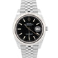 2020 Rolex DateJust 126334 Black Diamond Steel 18K Jubilee 41mm Watch Box Papers