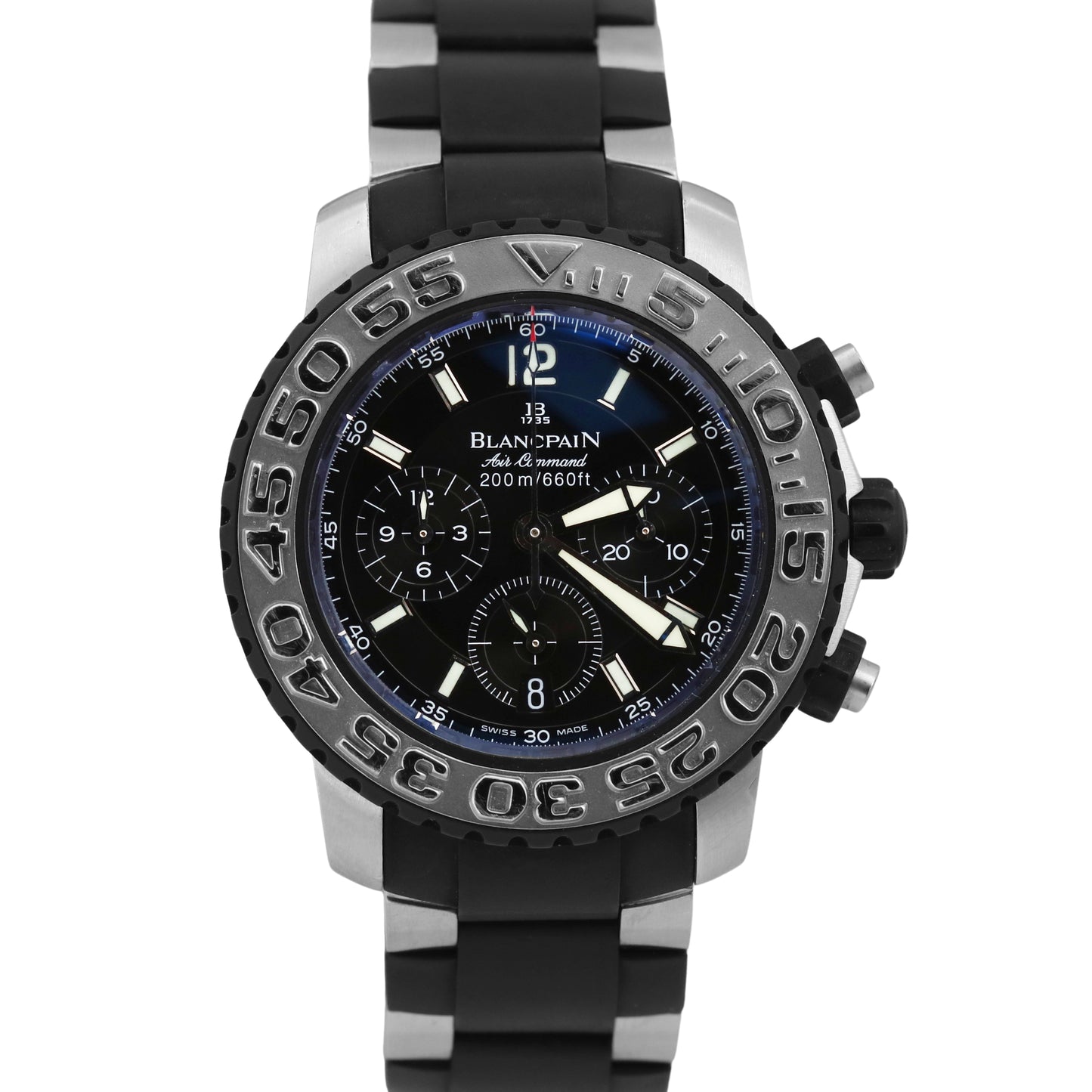 Blancpain Concept 2000 Air Command 40.5mm Steel Rubber Chronograph 2285F-6530-66