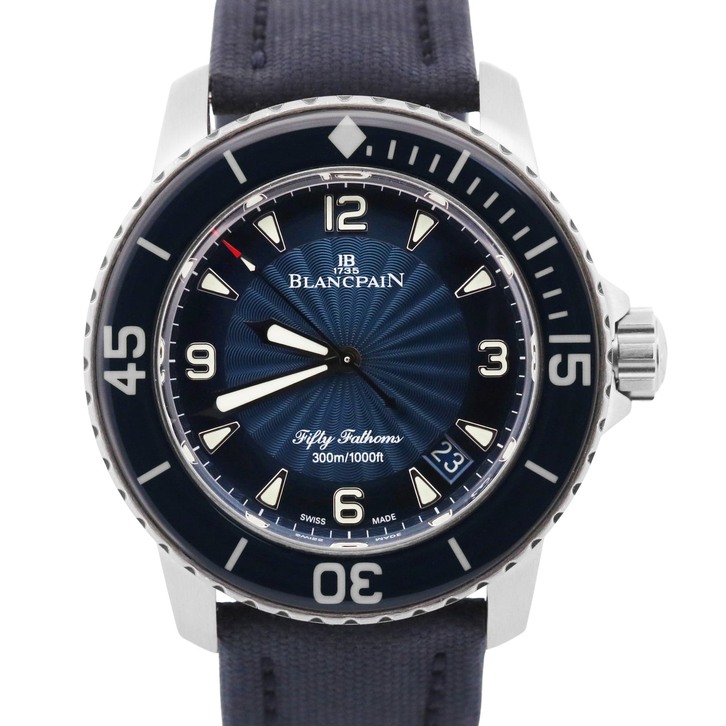 Blancpain Fifty Fathoms 5015D-1140-52B Blue Steel 45mm  Automatic Dive Watch