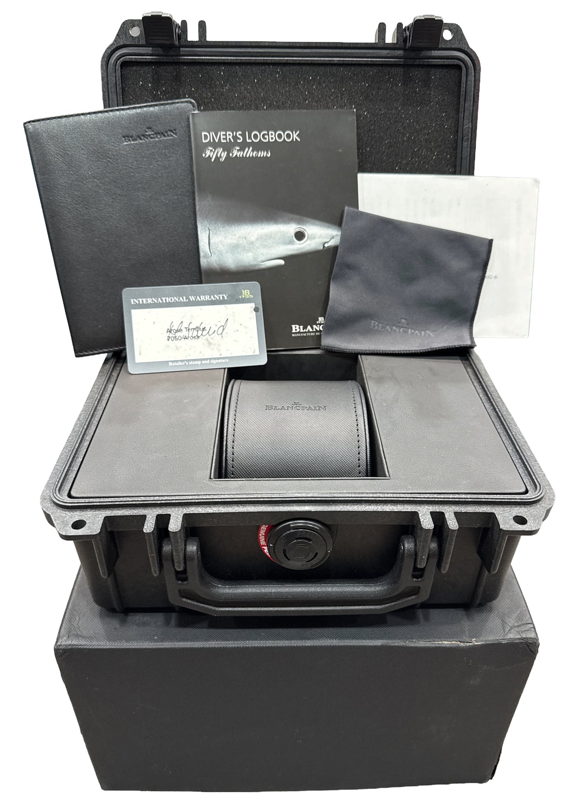 Blancpain Fifty Fathoms Flyback 5066F-1140-52B Steel Blue 45mm Watch Box Papers