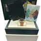 UNPOLISHED PAPERS Rolex DateJust 36mm BLACK ROMAN COMPUTER 18K REHAUT 116238 BOX