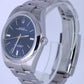 MINT Rolex Oyster Perpetual BLUE 39mm Stainless Steel Automatic Watch 114300