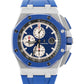 PAPERS Audemars Piguet Royal Oak Offshore BLUE Rubber Steel 44mm 26400SO BOX