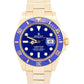 2023 PAPERS Rolex Submariner Date 41 BLUE 18K Yellow Gold 41mm 126618 LB BOX