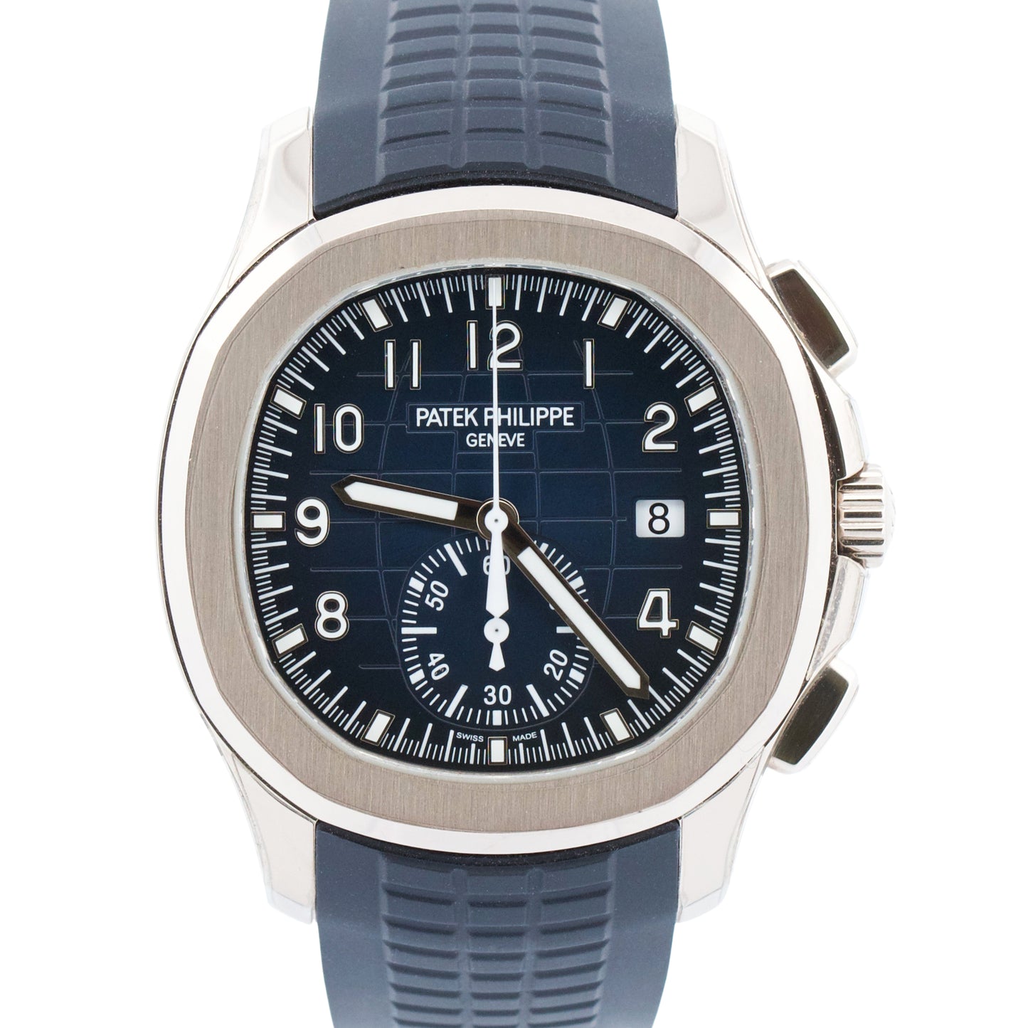 2022 PAPERS Patek Philippe Aquanaut BLUE 18K White Gold 42.2mm 5968G-001 BOX